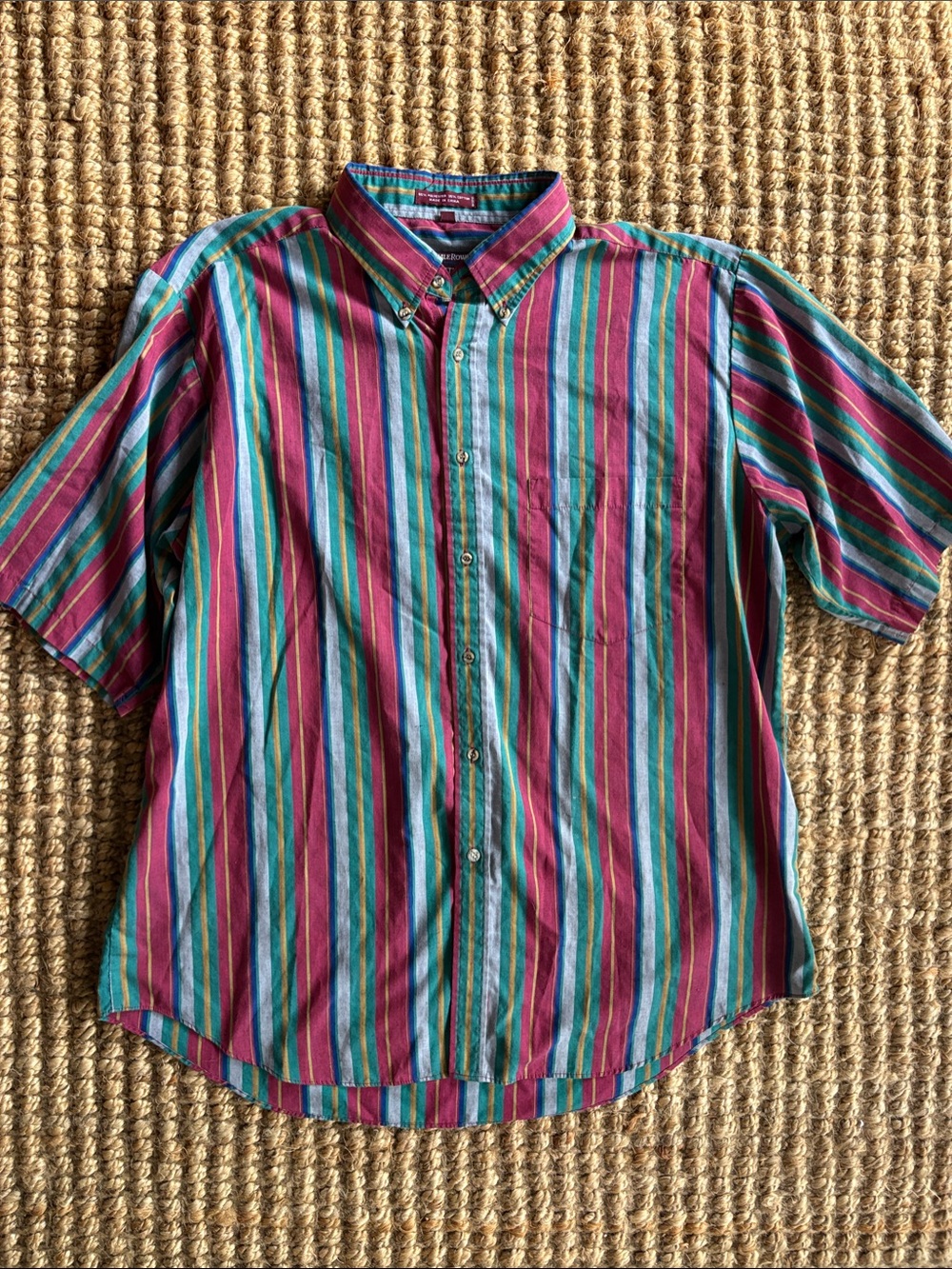 Vintage 90s striped button down shirt from Savile Row Traditions - Men’s XL